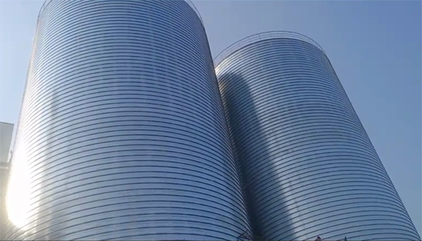 华亭2座混凝土高架卷板仓